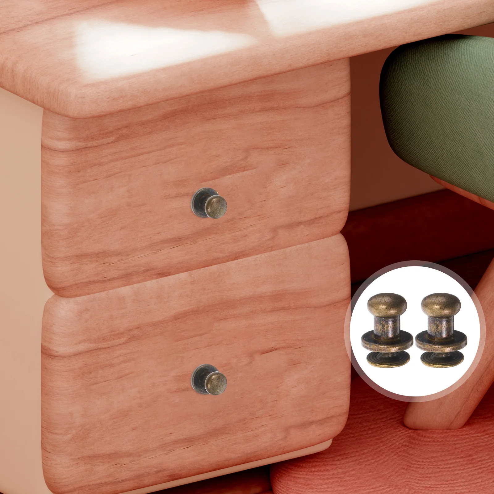 

Bronze Kitchen Cabinet Knobs Mini Drawer Pull Handles Door for Dresser Vintage Cabinets