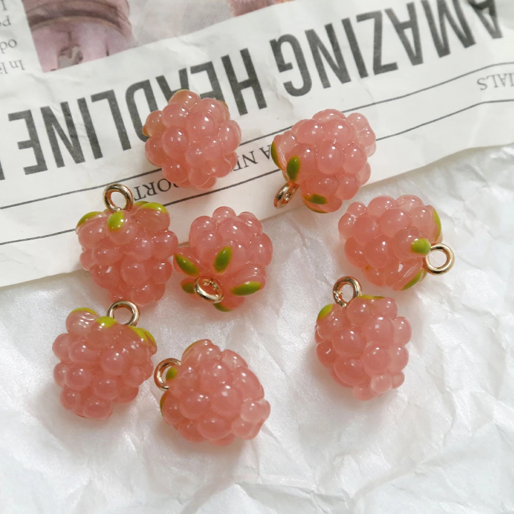 

6Pcs Hand-Painted Resin Grape Charms Pendants for DIY Jewelry Making Necklace Bracelet Earrings Keychain Accessories