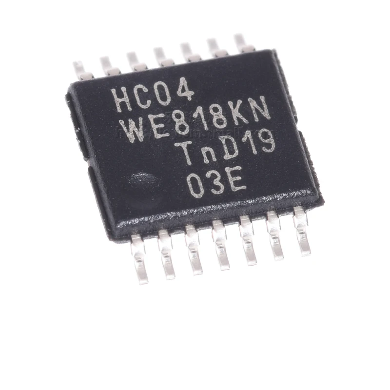 10pcs Original 74HC04PW, 118 TSSOP-14 HC04 Gate And Six Way Inverter Chip Logic Brand New and original