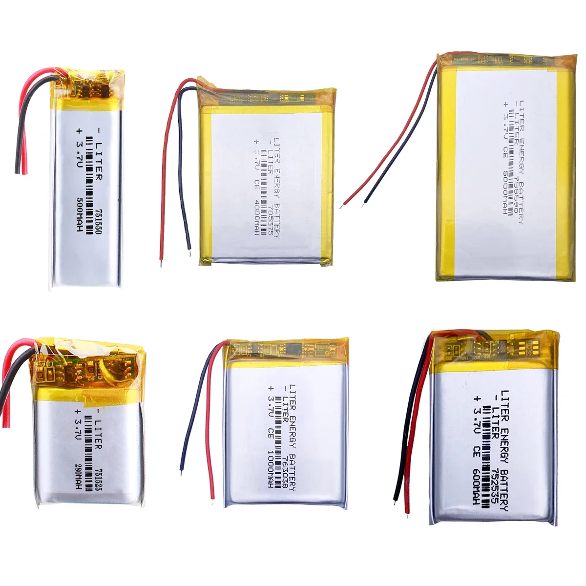 

3.7V Lithium Polymer 763450 Lithium Ion Battery for DIY Electronics: MP3, DVD Recorder, GPS, and More
