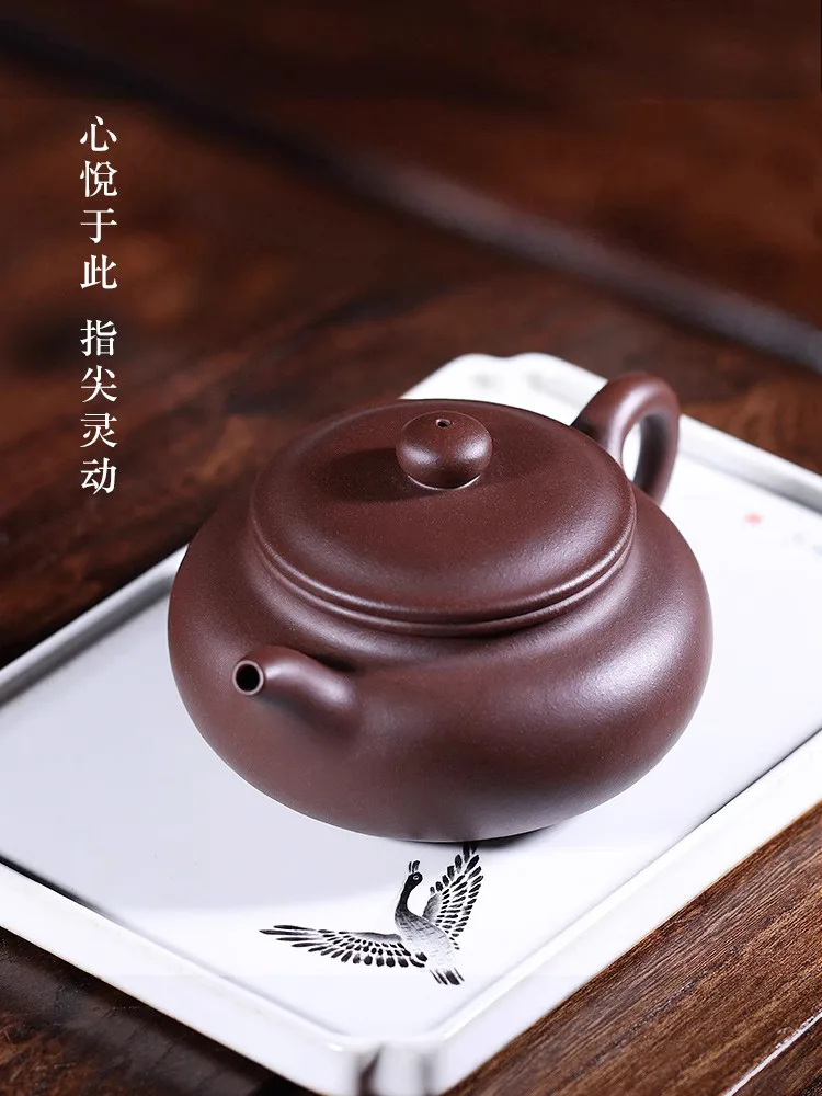 Authentic Yi Purple Clay Pot Pure Handmade Tea Single Household Kung Fu Set Full Small Antique