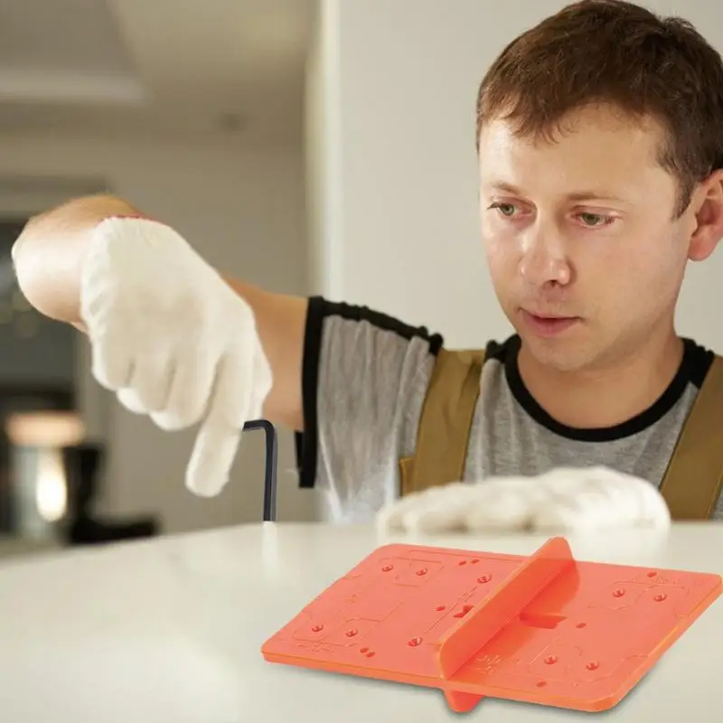 경첩 구멍 드릴링 가이드 로케이터 구멍 오프너 템플릿, 문짝 캐비닛, 목수용 DIY 도구 설치 도구, 35mm, 40mm