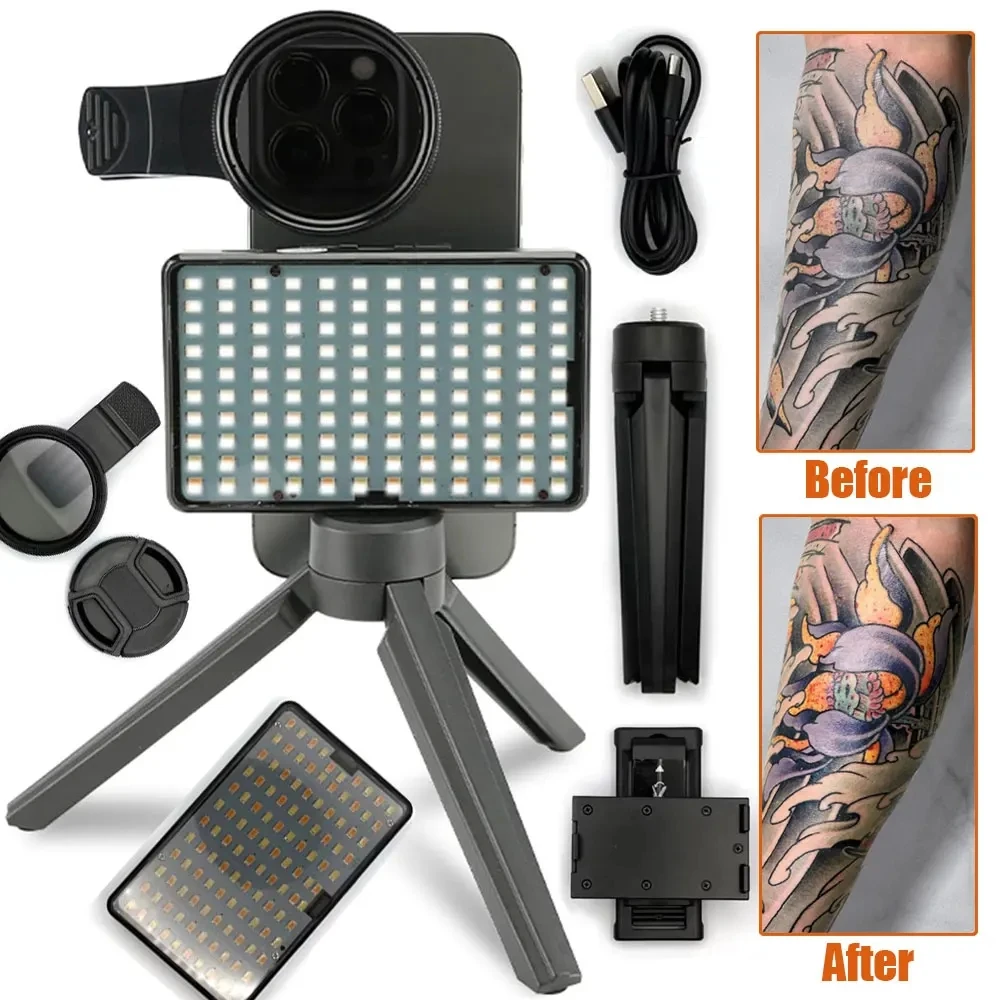 Tattoo Fill Light Photography Light Tattoo Brightening Light and Tattoo Polarized Sunglasses Reduce Reflected Light for Tattoois