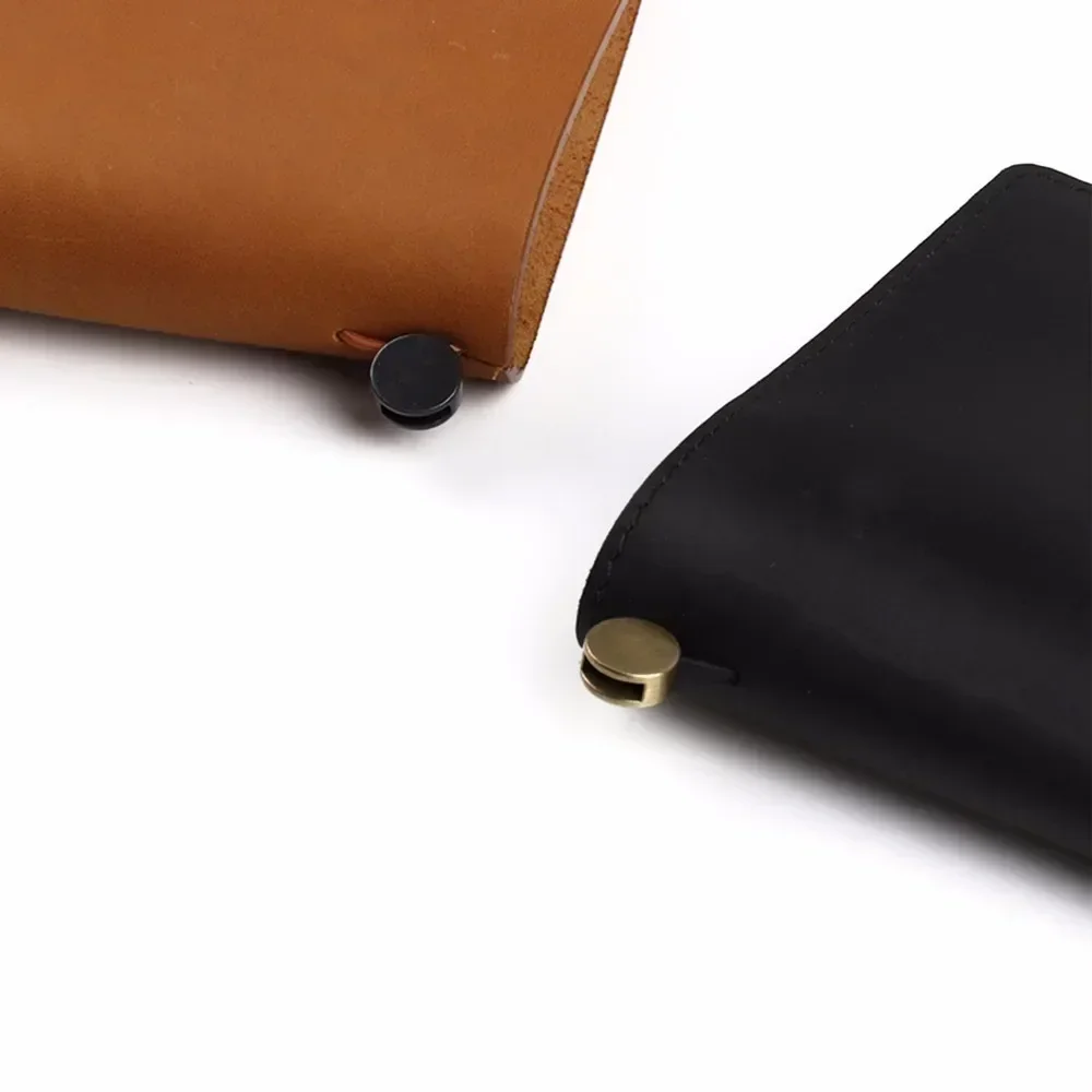 Accesorio de cuaderno de cuero hecho a mano, cierre de núcleo, frijol de Metal para TN, diario, venta al por mayor, venta al por mayor