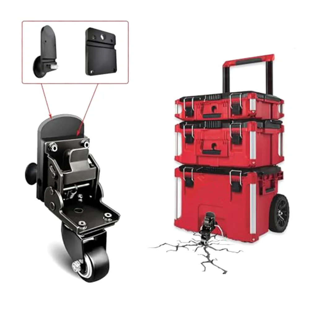 Front Wheel Packing Wheel Kit Packing Rolling Kit For Packout Toolbox Caster Wheel Construction Front Wheels Caster Wheel Kit