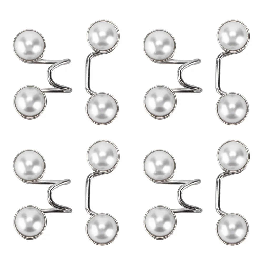 4sets Sturdy Reusable Button Pins Detachable Adjustable Waist Tightener Pant Buttons For Jeans
