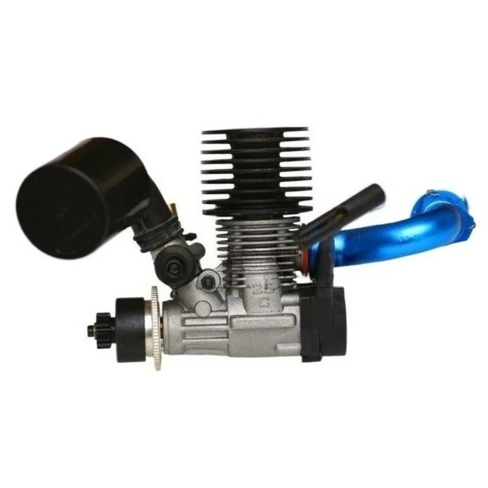 Cable de tracción de escape trasero para motor de metanol de 25 clases, arranque con filtro de aire para barcos modelo con control remoto, motor de alta potencia