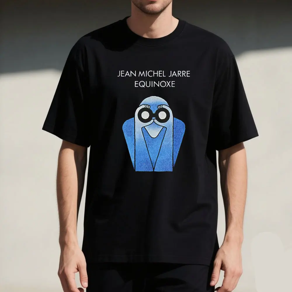 Jean Michel Jarre Equinox Lembrança de música eletrônica impressa manga curta Camiseta de algodão Street Wear Legal todos os dias Homens Mulheres Tops