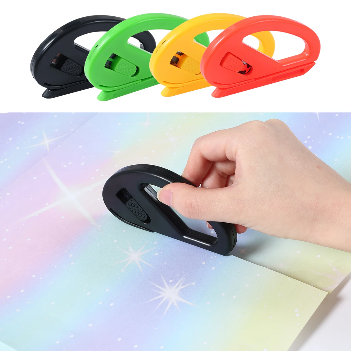 Wrapping Paper Cutter Birthday Party Decor Kids Adults Favors Roll Sliding Line Cut Trimmer Baby Shower Wedding Gift Wrap Cutter