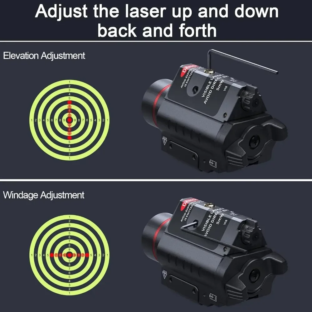 Lanterna laser tática 500LM SBAL-PL arma de caça luz combo laser vermelho para Glock Taurus 20mm montado em trilho