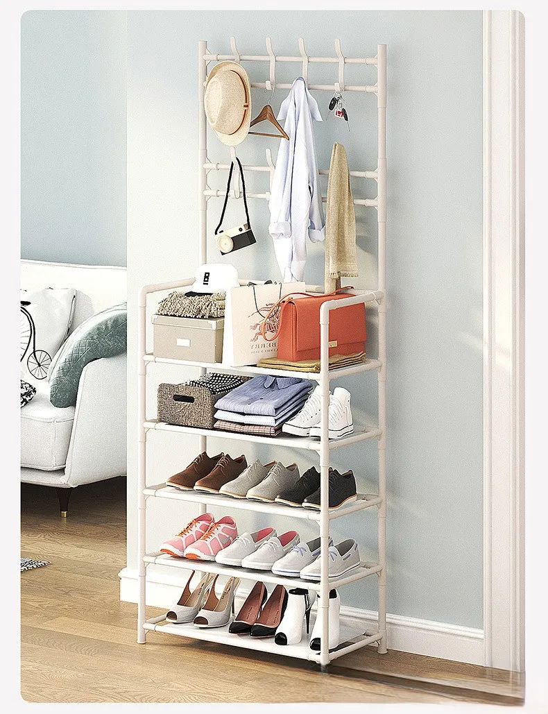 

Five-layer simple shoe rack integrated storage rack shoe home multi-functional drying rack creative home shoe storage