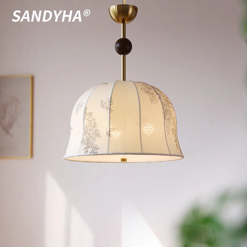 

Chinese Style Living Room Pendant Light Is Warm and Romantic Suitable For Bedrooms Dining Rooms Study Rooms Fabric Home Decor