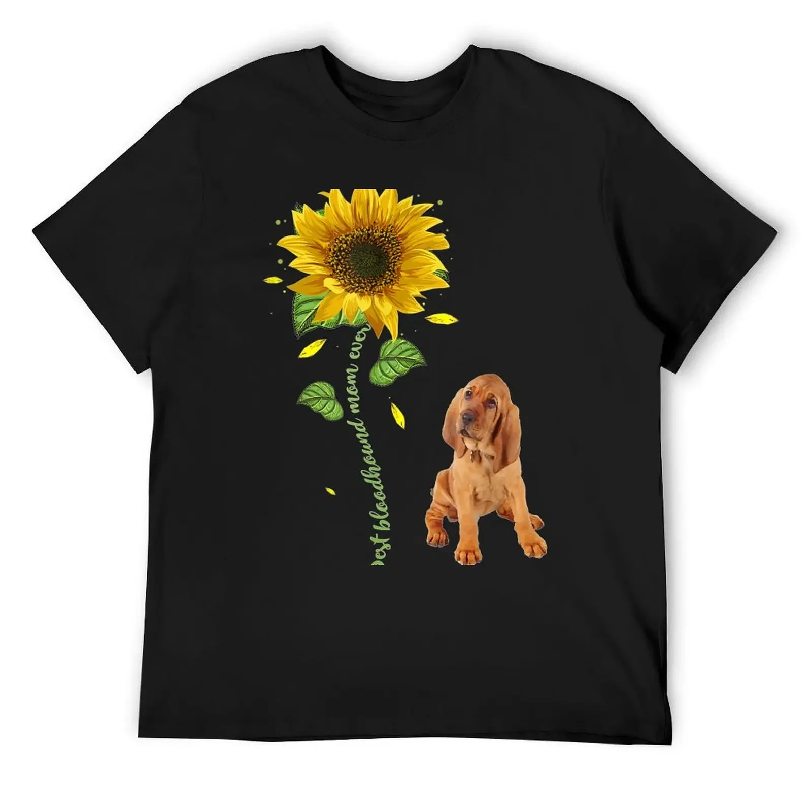 Best Bloodhound Mom Ever Sunflower Gift T-Shirt tees blanks sports fans plus size clothes t shirts men