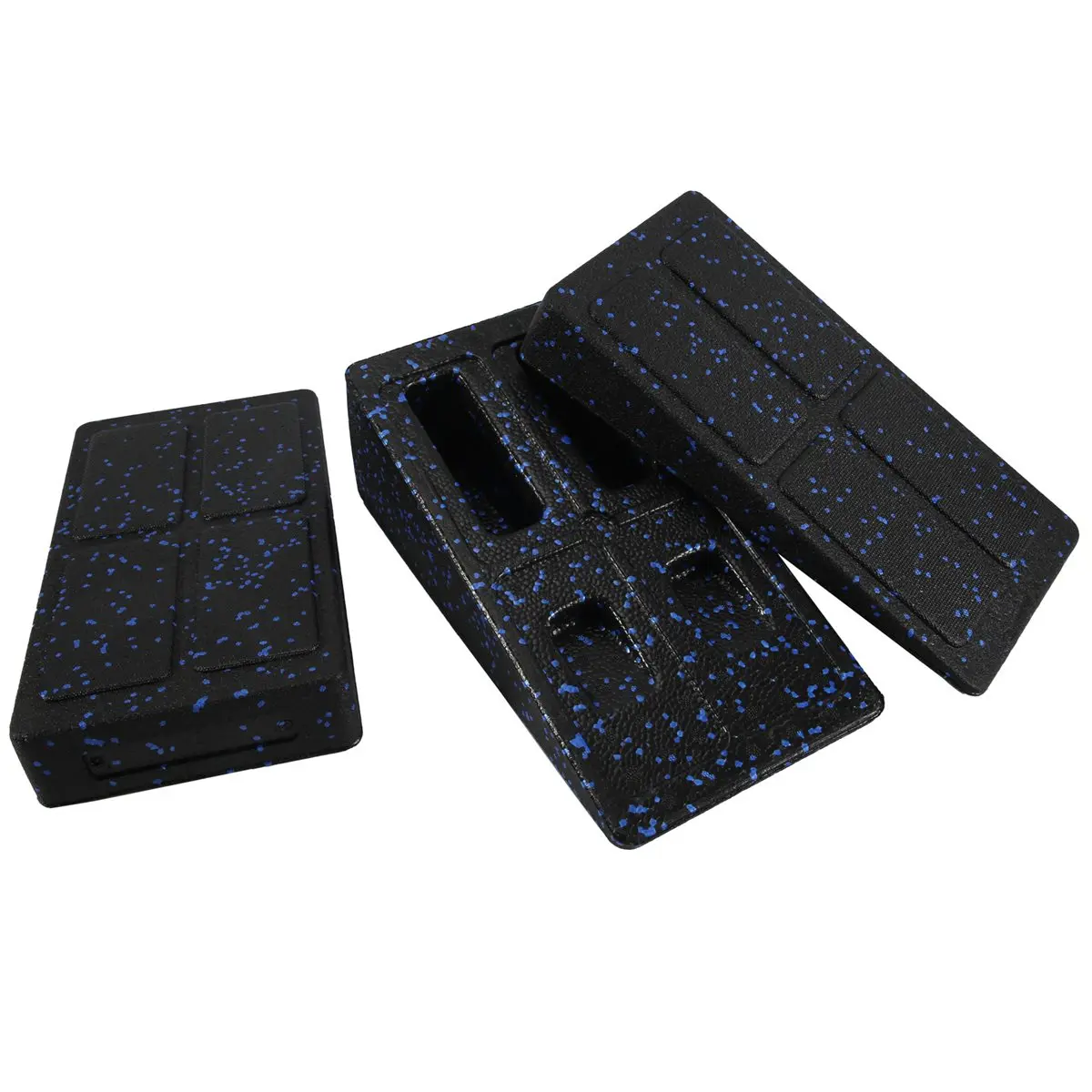 IN-A483U!3pc Leg Stretcher Foot Squat Wedge Foam Slant Board for Squats Calf Raise Block Yoga Wedge Equipment