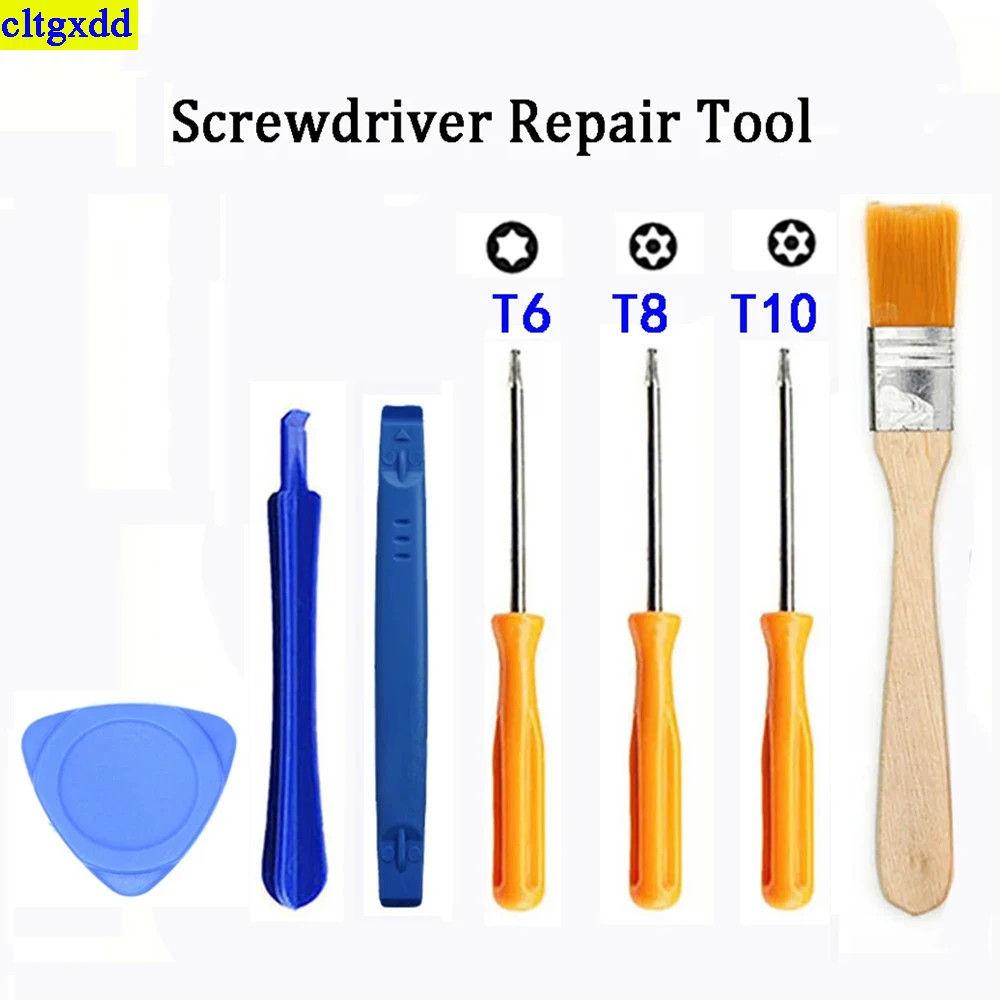 

Cltgxdd 1 set T6 T8 T10 safety screwdriver suitable for Xbox One/360 controller/PS3/PS4/PS5 tamper proof hole repair kit