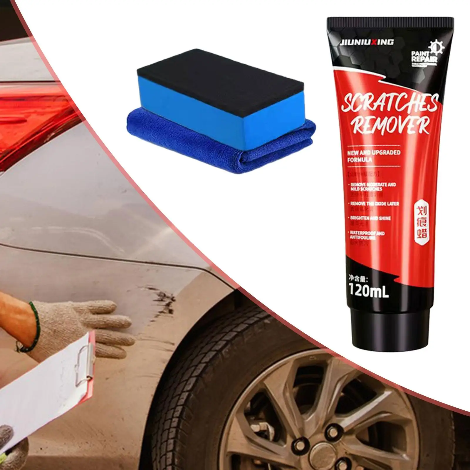 Car Scratch Remover 120ml Coating Grinding Repair Multipurpose Swirl Remover Light Moderate Scratches Repair Car Scratch Repair