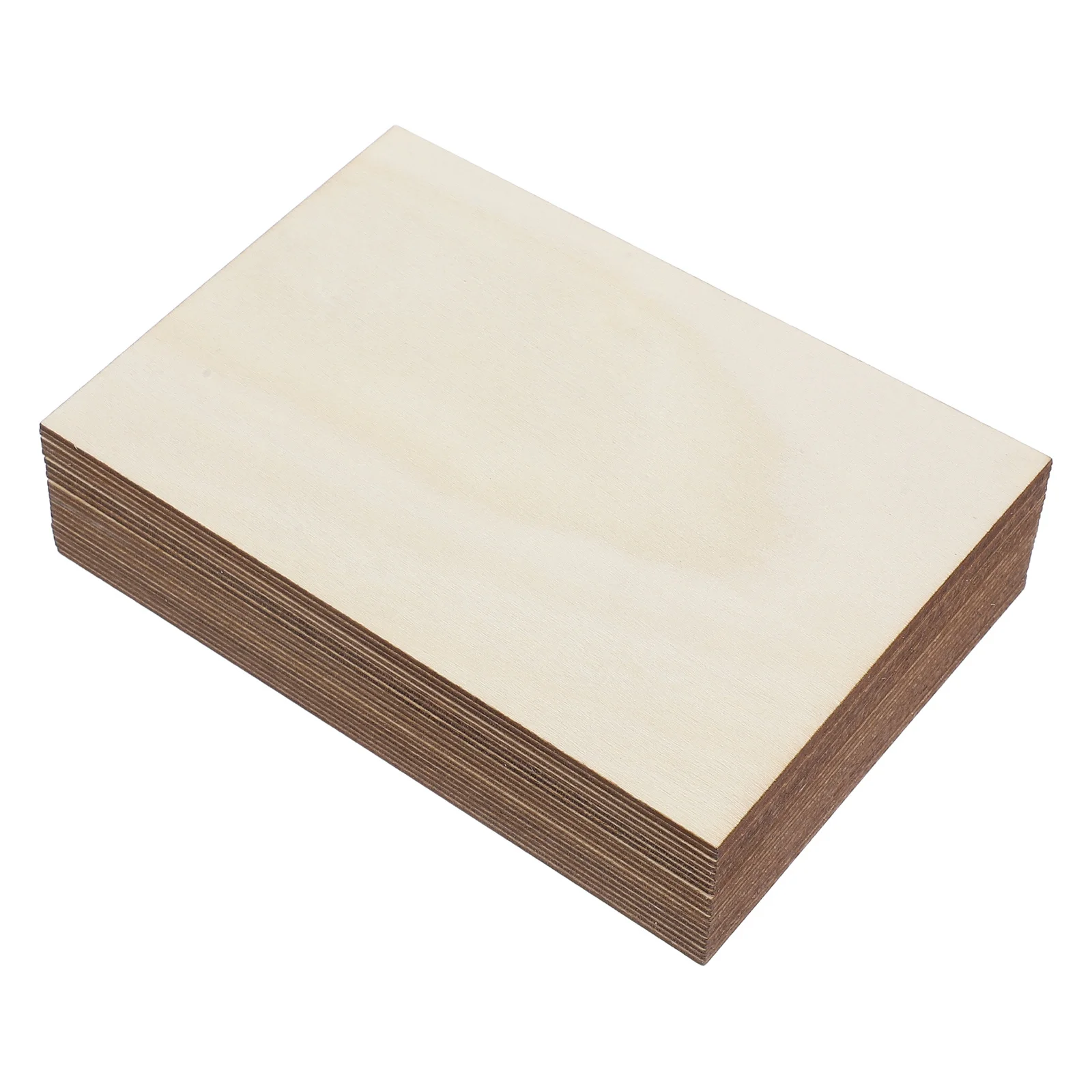 

15Pcs Basswood DIY Craft Sheets Unfinished Rectangle Wooden Pieces Painting Engraving Creative Projects Natural Wood Panels
