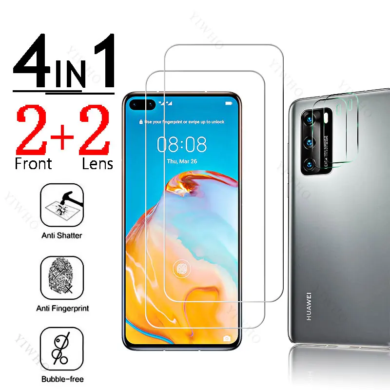 Full Cover Glass for Huawei P40 Fingerprint Unlock for Huawei P 40 ANA-AN00 6.1