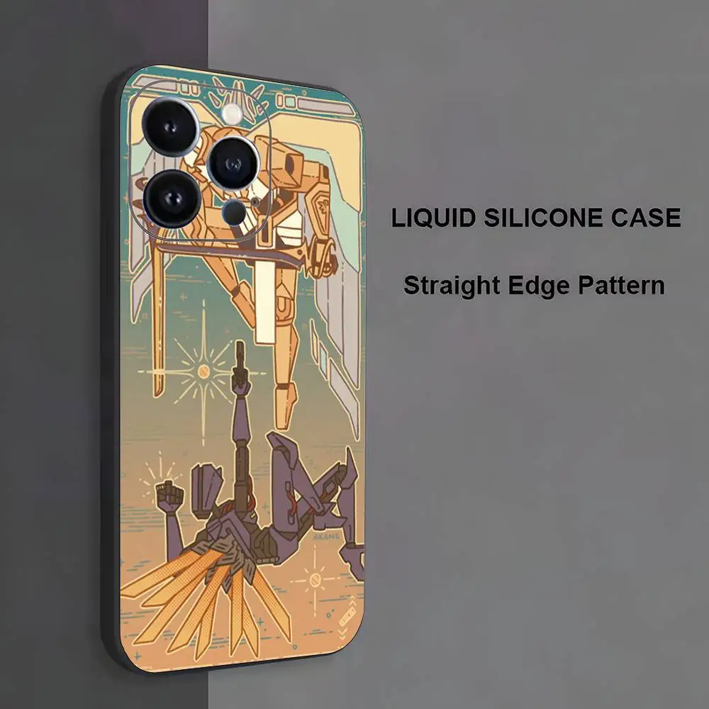 حافظة هاتف U-Ultrakill لهاتف iPhone 17,16,15,14,13,12,11، Pro Max، XS، X، XR، SE، Mini، 8، 7، غطاء أسود من السيليكون الناعم #3