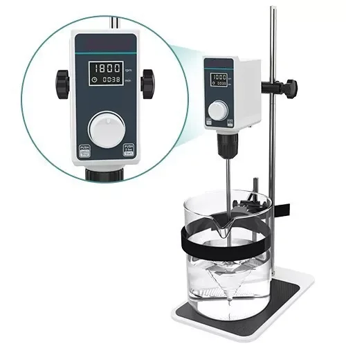 Digital Overhead Stirrer Mixer Lab Electric Overhead Stirrer 100-2000 rpm 10L Max torque15 N.cm Max viscosity 8000 mPas