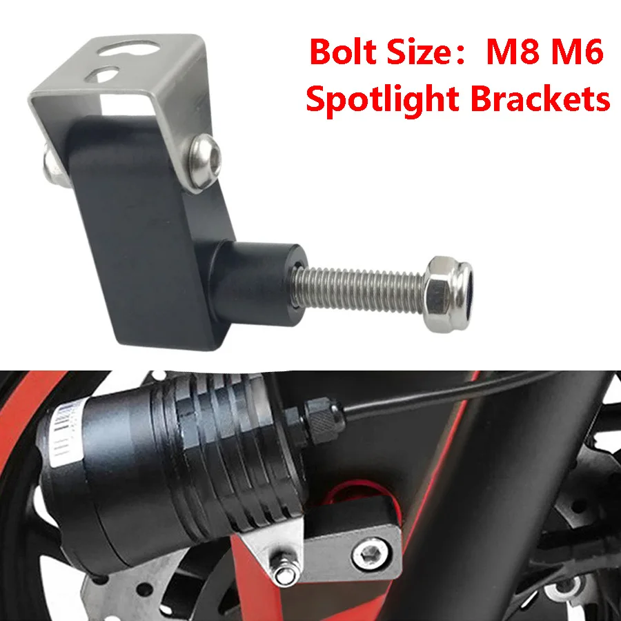 

Universal 1PC Motorcycle Modified Fog Lamp Bracket Mount Aluminum Alloy Motorbike Front Lower Fork Auxiliary Spotlight Holder