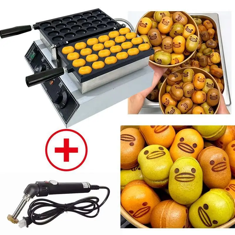 Commercial Baby Castella Sponge Cake Making Machine 24 Hole Egg Waffle Maker Baker Stainless Steel Kitchen Snack Equipment