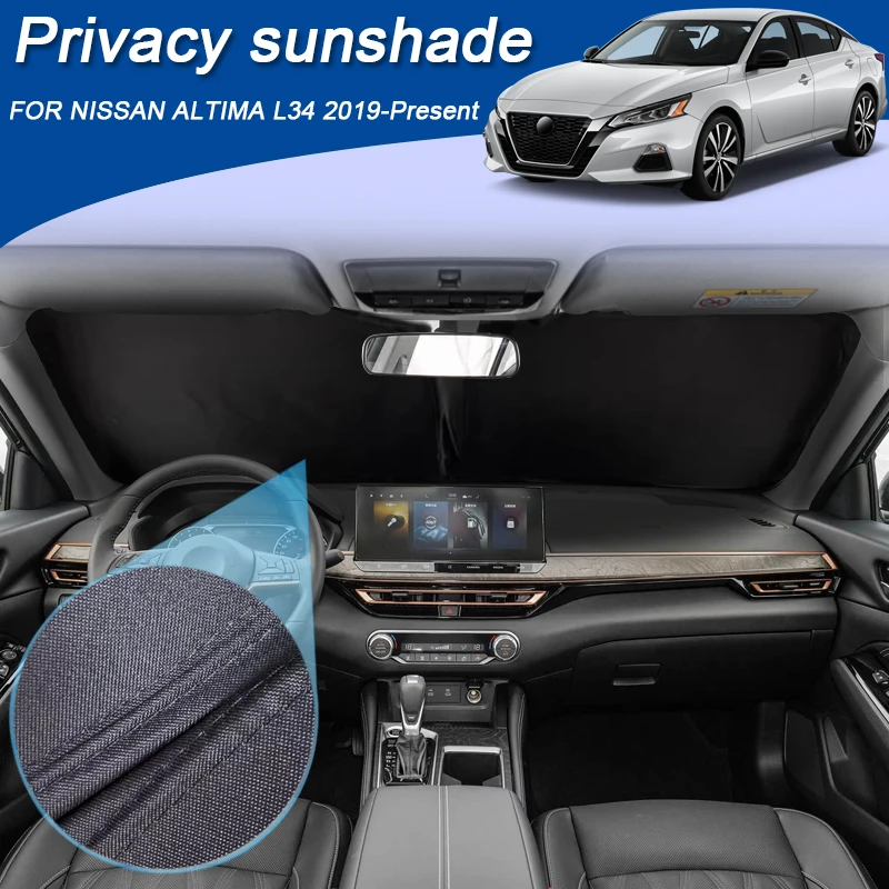 

Car Black Window Privacy Sunshade For NISSAN ALTIMA L34 2019-Present Anti-UV Heat Insulation Protect Cover Interior Accessory