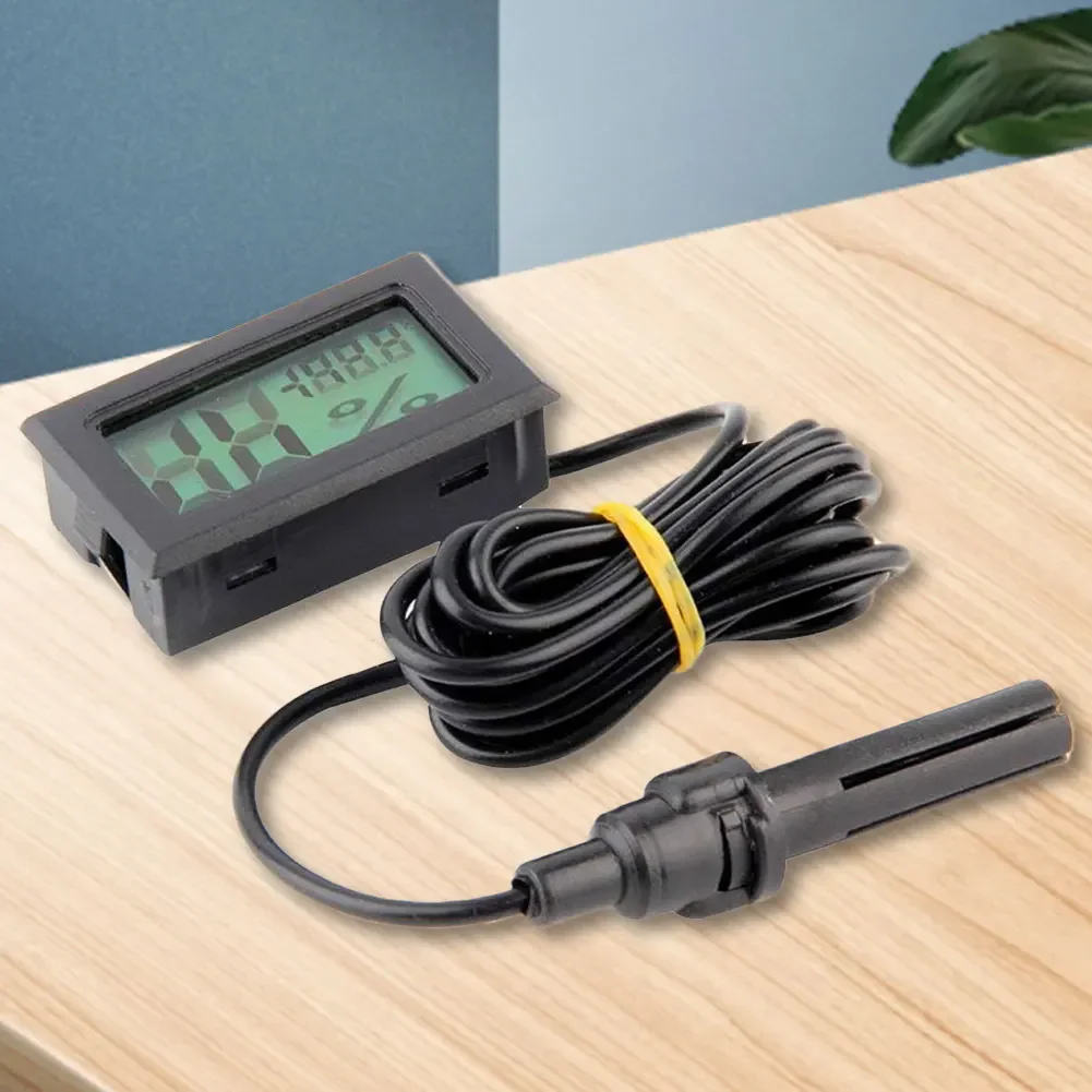 Convenient Temperature Sensor LCD Display Small Temperature Humidity Meters Fahrenheit for Reptile Incubator Aquarium Poultry