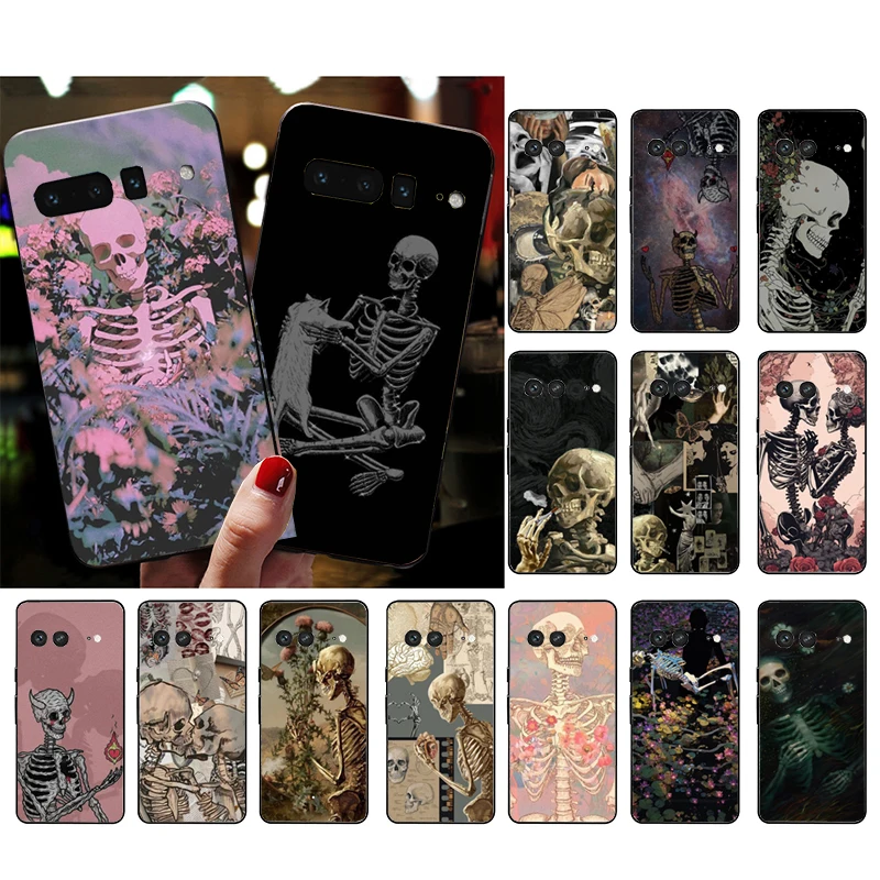 

Skull Skeleton Phone Case For Google Pixel 9A 9 Pro XL 8 7 6 Pro Pixel 8A 7A 6A 5A 4A Pixel 8 7 6 5 4