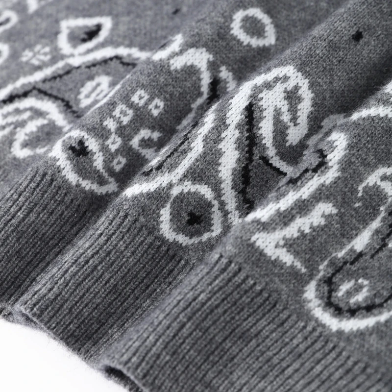Stehkragen-Jacquard-Cardigan für Damen, modischer Langarm-Mantel mit Reißverschlusstaschen, schicke Streetwear für Damen 2026 – Detail 8