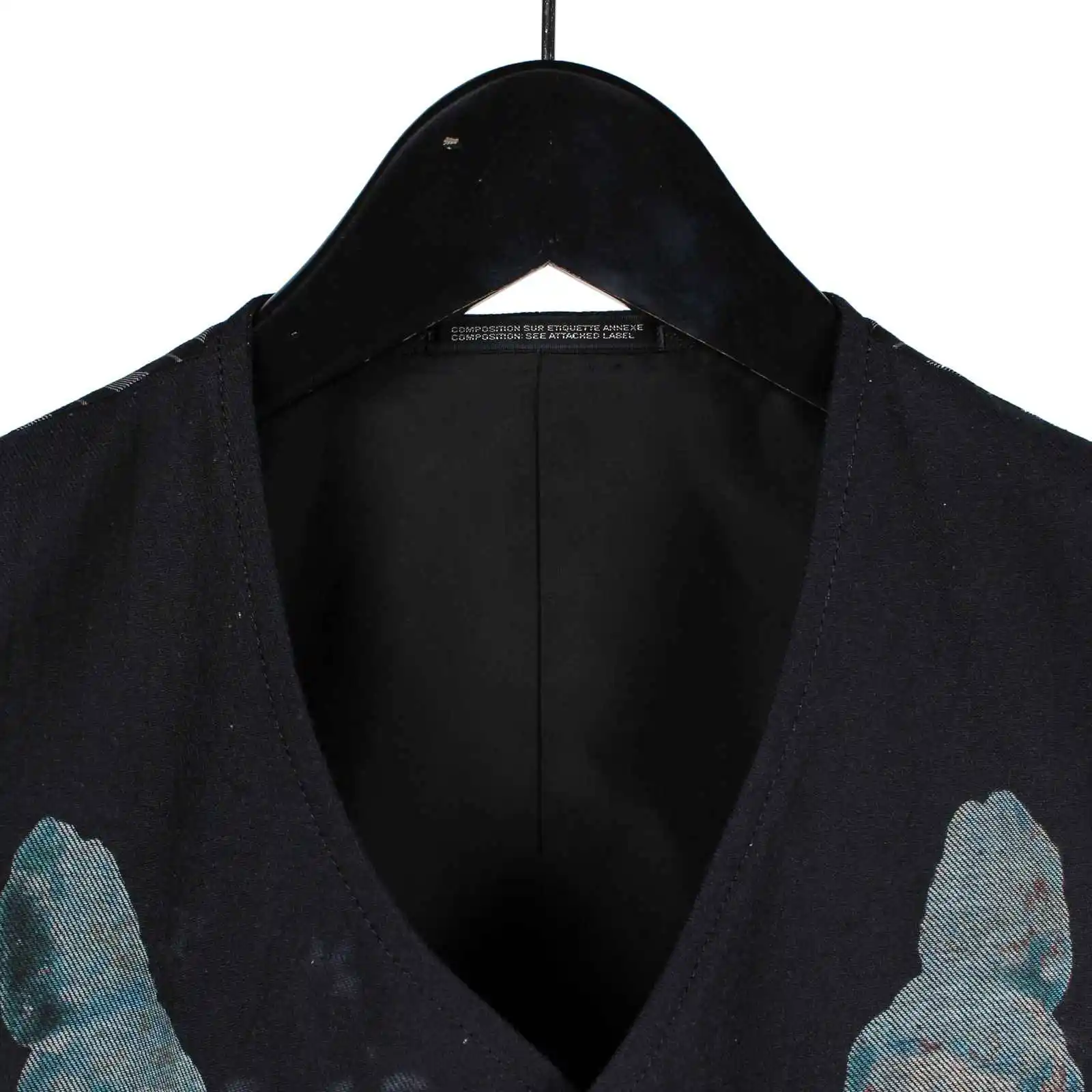 TOP-YAMOTO التصميم الأصلي خطوط قطنية داكنة للرجال فضفاضة كبيرة الحجم مشبك بوذا #5