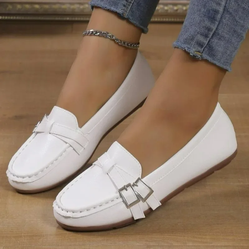 Nuovi mocassini in pelle PU da donna scarpe da donna quotidiane scarpe da donna scarpe da donna mocassini primaverili Casual Slip on scarpe mocassini di lusso