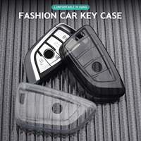 Transparent Soft TPU Car Remote Key Case Cover for BMW X1 X3 X5 X6 X7 1 3 5 6 7 Series G20 G30 G11 F15 F16 G01 G02 F48