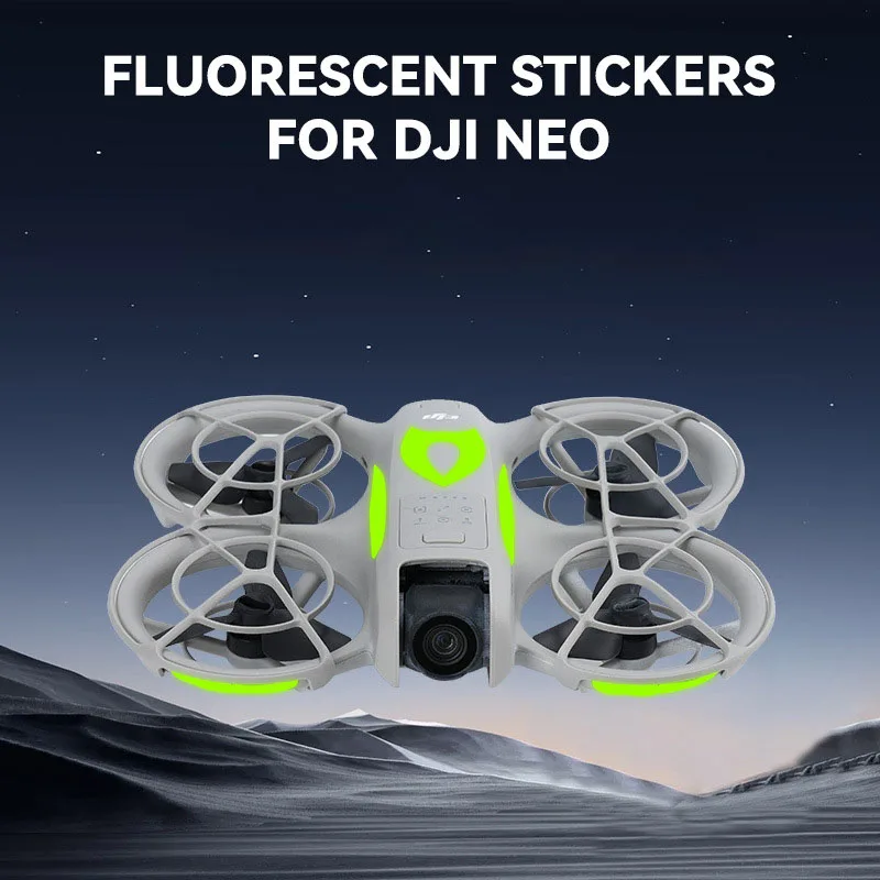 

Drone Fluorescent Warning Stickers for DJI NEO Night Flight Self Glowing Decals PVC Protective Decoration Film Drone Accessories