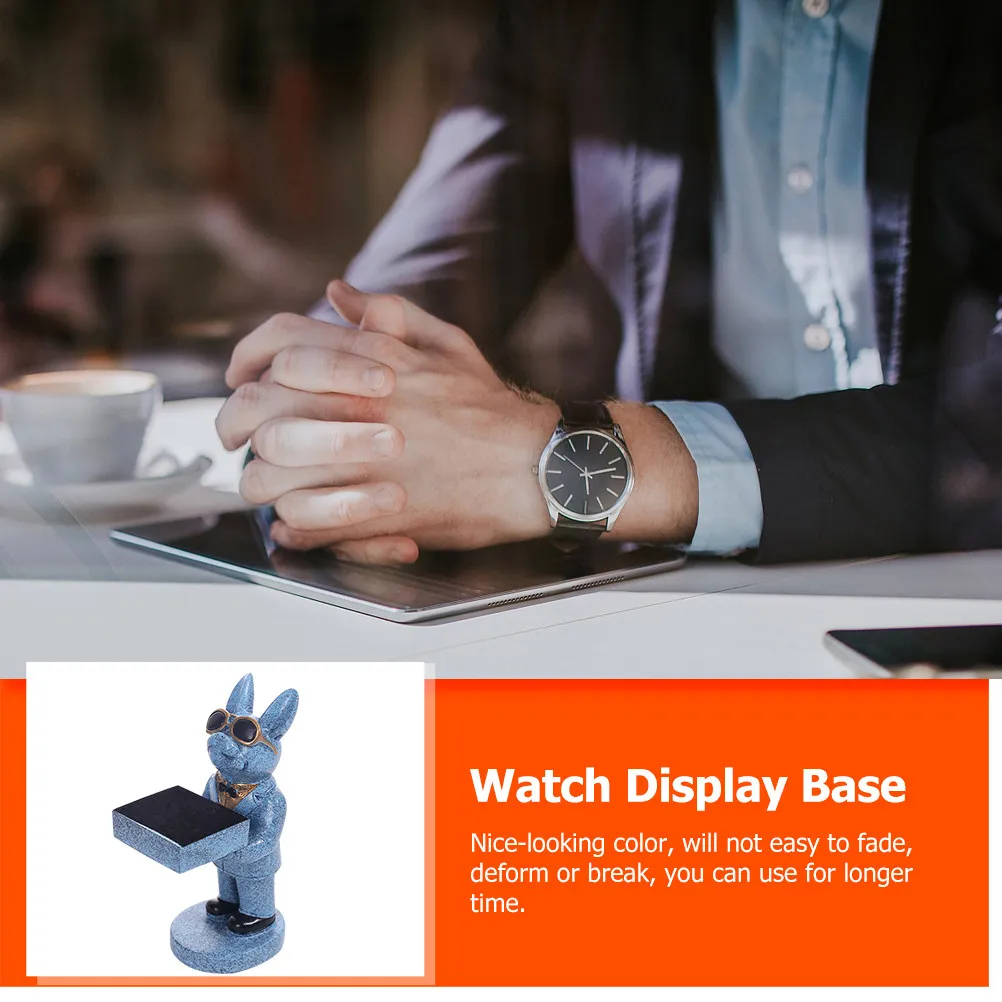 

Resin Dog Shape Watch Display Base Compact Lightweight Stylish Jewelry Stand for Home Office Decor Gift Watch Storage Organizer