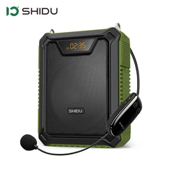 SHIDU-M808 Wireless Voice Amplifier For Teachers 18W Waterproof Voice Amplifier, PA Systems Speaker for Teaching,Meeting,Speech