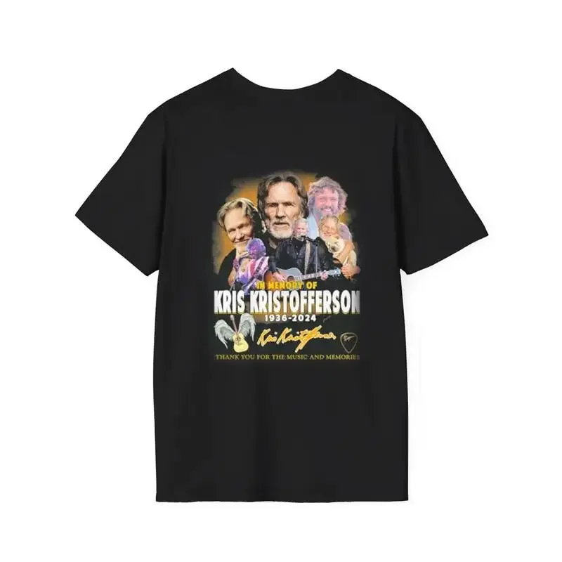En souvenir de Kris Kristofferson 1936 2024 Merci pour les souvenirs Signatures T-shirt