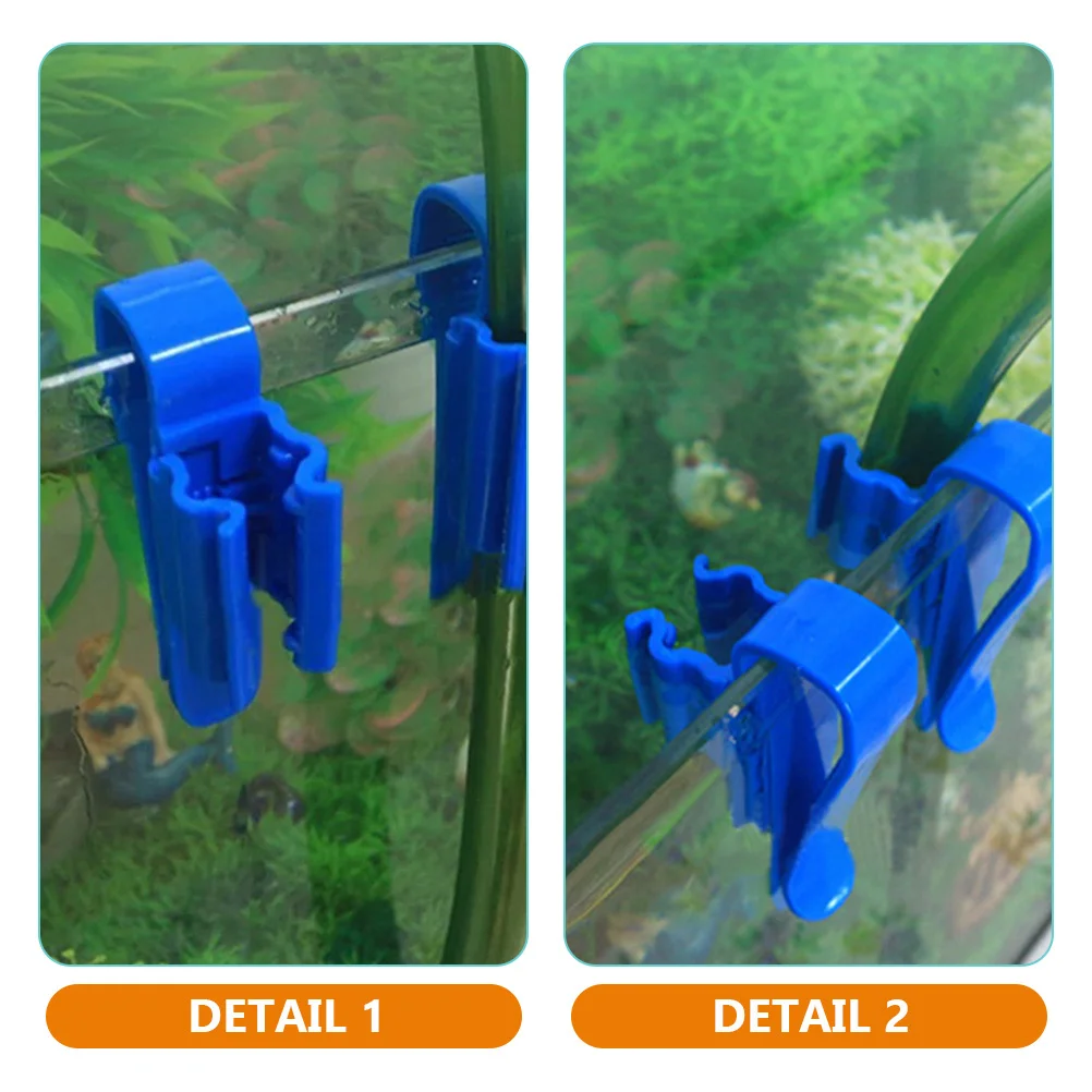 

2Pcs Premium Fish Tank Mounting Clip Wall-Mounted Water Hose Clamp for Aquarium Tube Fixator Stable Clip Water Bucket Clips