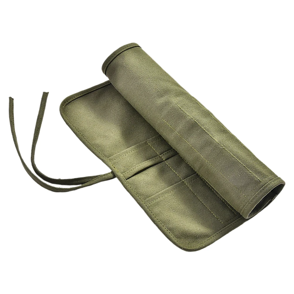 

1pcs 30 Slots Canvas Paint Brush Holder Portable Watercolor Oil Brush Case Roll Up Tool Bag For Artist Travel Pencil Storage Art