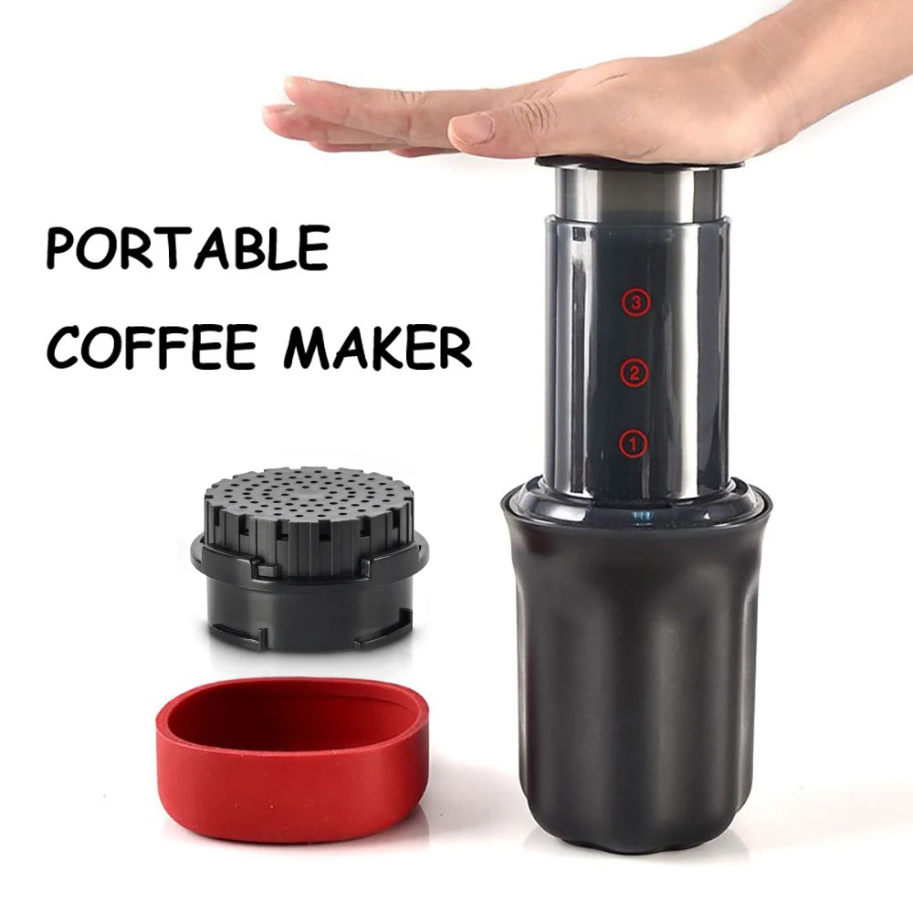 Neue 250ml Espresso maschine Maschine tragbare Cafe French Press Kaffeekanne mit Filterpapier Kit Bar Set für Aeropres