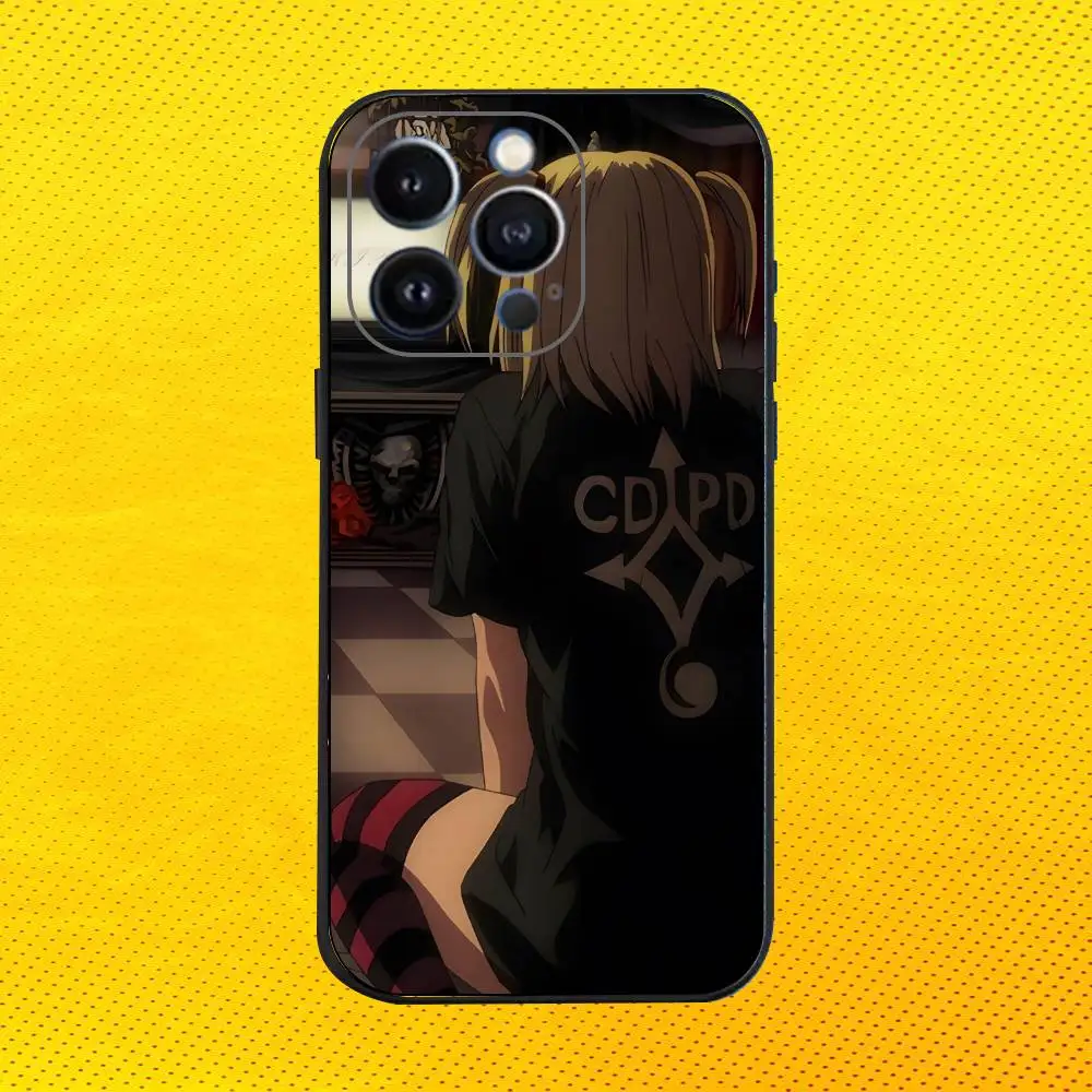 Misa D-Death N-Note  Phone Case For iPhone 16e,16,15,14,13,12,11,Pro,X,XS,Max,XR,Plus,Mini Soft Black Cover