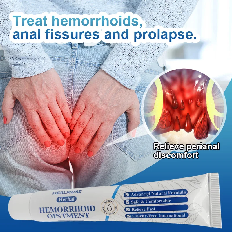 20g Hemorrhoids Ointment Chinese Medical Herbal Cream Antibacterial For Internal Piles Anal Fissure Pain Relief Ointment