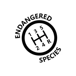 5 Speed Manual Endangered Species Funny Car Creative Sticker Window Rear Body DIY PVC Vinyl Decor Decal Auto Tuning Accessories