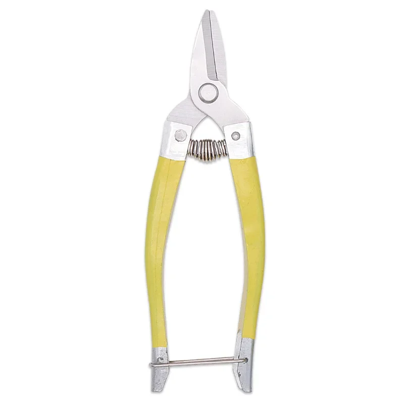 Sécateur de jardin en acier inoxydable avec poignée coordonnante, coupe-tuyau en PVC, ciseaux à branches de fruits bonsaï, plastique trempé, ménage