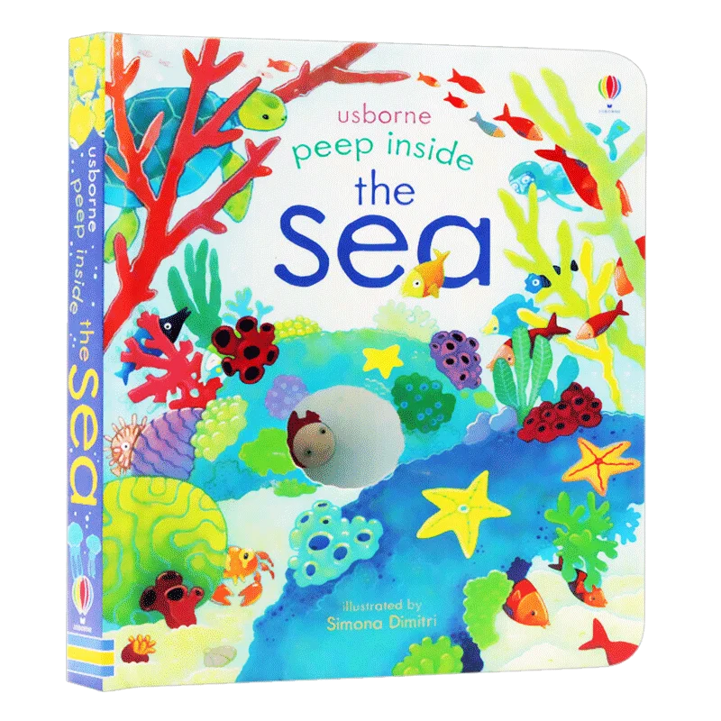 

Usborne Peep Inside The Sea, Children's books aged 3 4 5 6, English picture book, 9781409599166