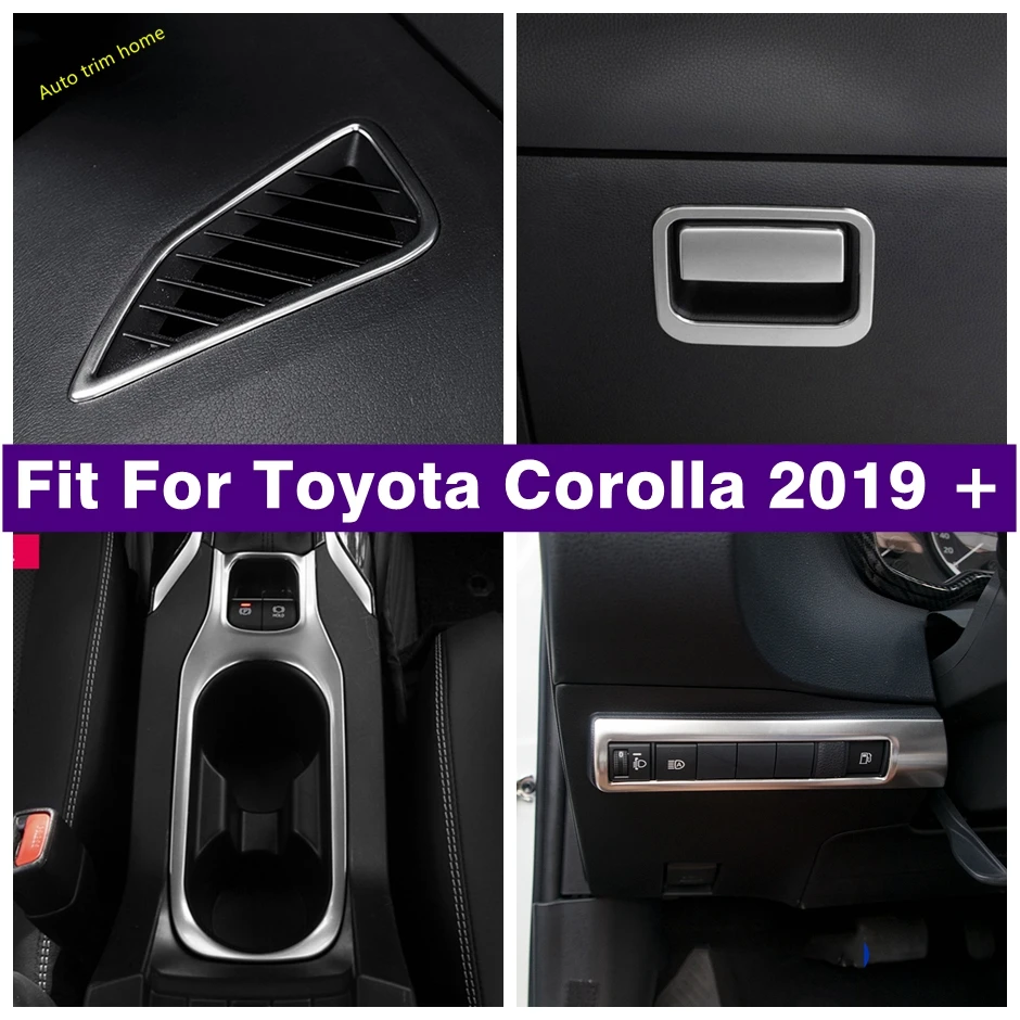 

Car Air Conditioning Outlet AC Vent Frame Foot Rest Head Lamp Light Water Cup Holder Cover Trim For Toyota Corolla 2019 - 2024