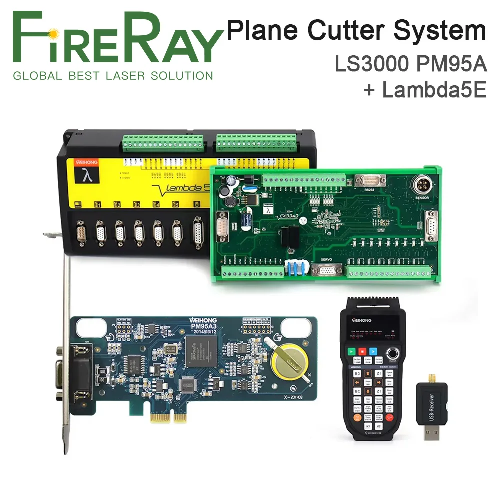 FireRay WeiHong وحدة تحكم ألياف الليزر LS3000 PM95A + Lambda5E(LD5E-04) لقطع الطاقة العالية للطائرة