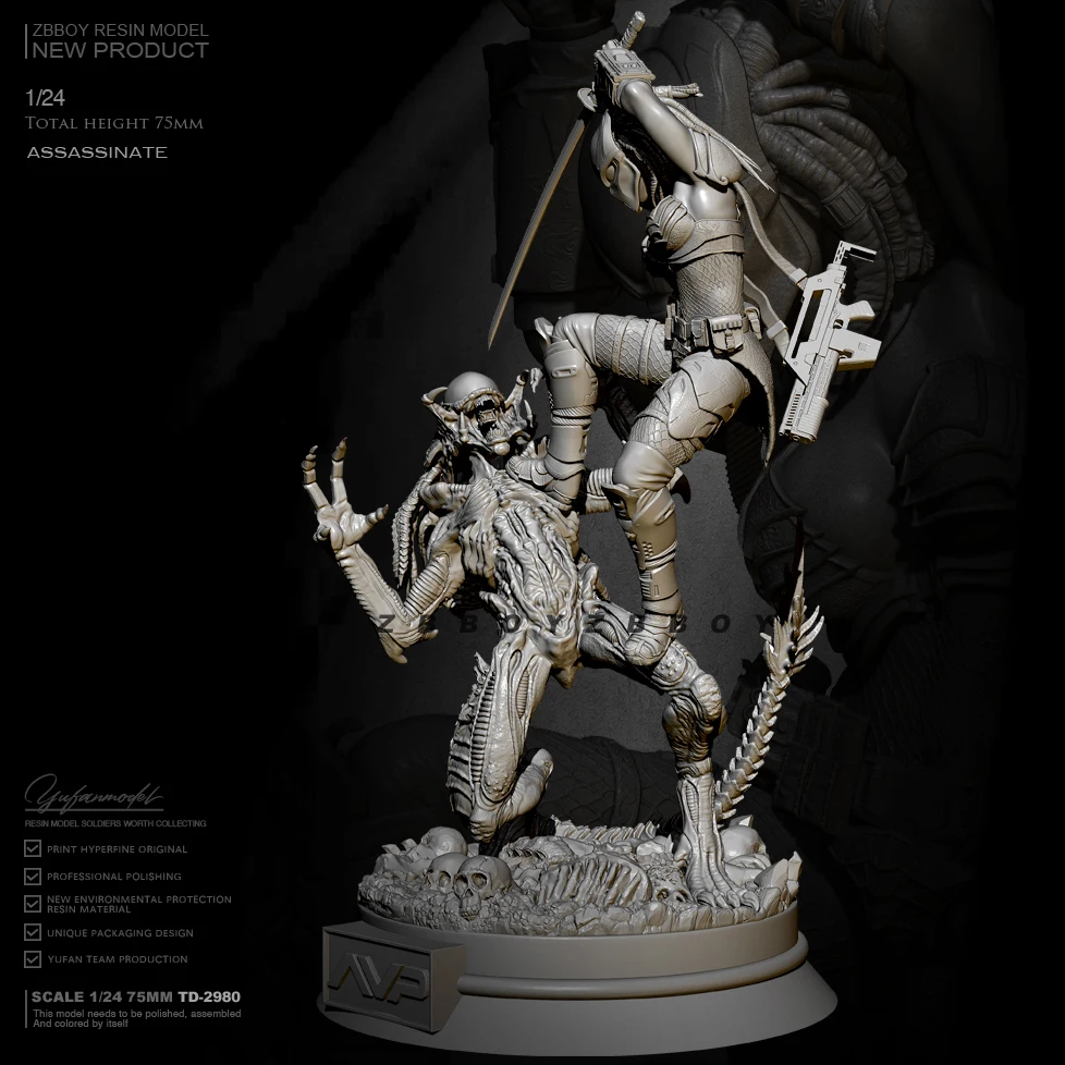 1/24 Resin model kits resin figure DIY toy Resin soldier self-assembled (Limited Special)TD-2980