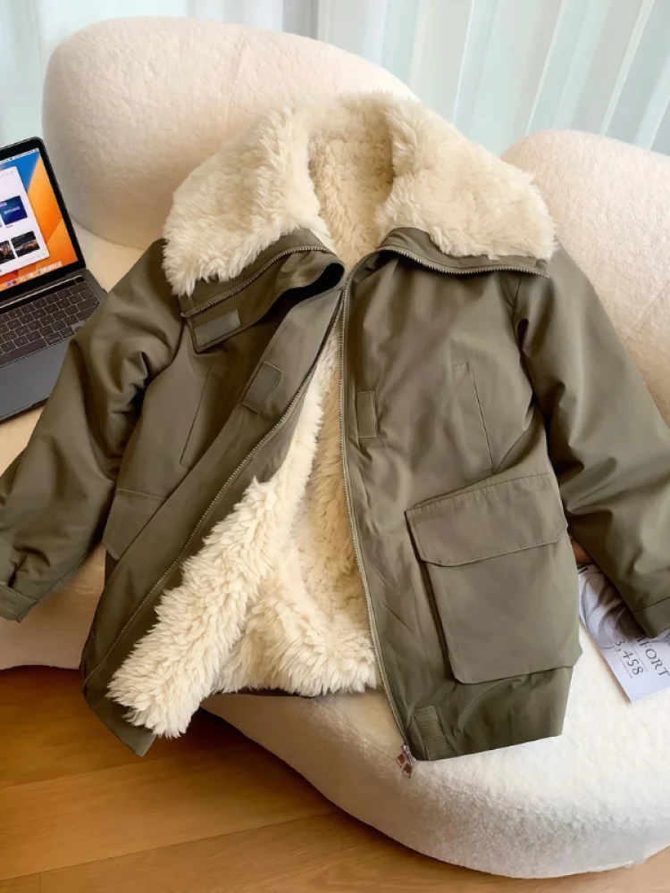 

Женская хлопковая куртка с воротником в корейском стиле, универсальная, для работы и повседневной носки, комфортная посадка