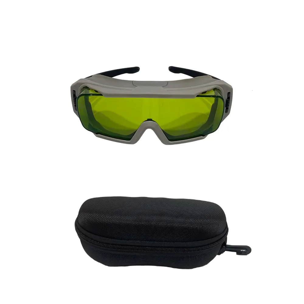 1pcs 1064nm OD6+ CE Laser Protective Glasses Removable Leg Laser Marking Goggles